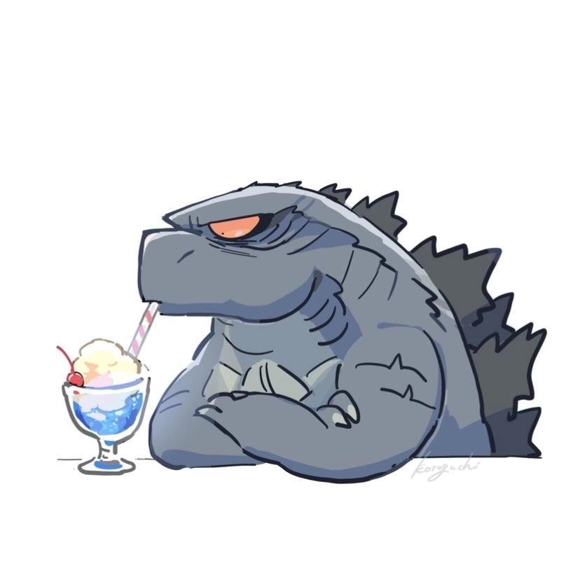 Mothra chibi glows with magical soft wings