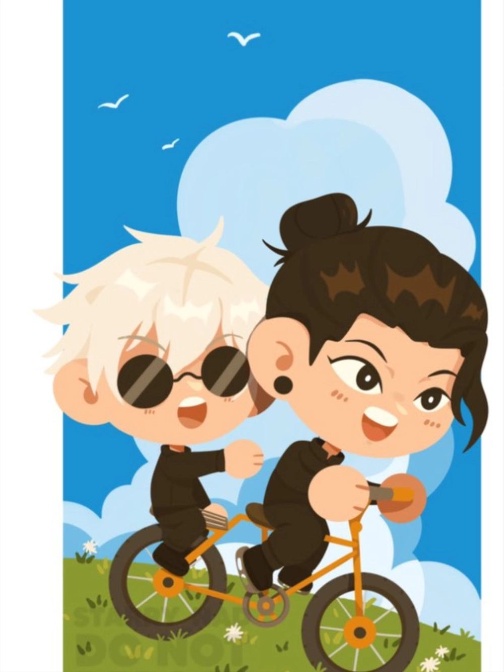 Gojo Geto best friends chibi so iconic