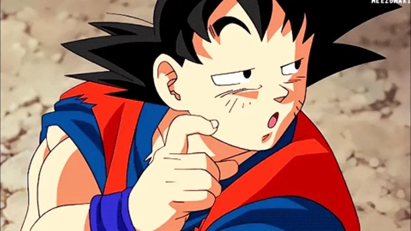 When you need a calm vs angry goku meme