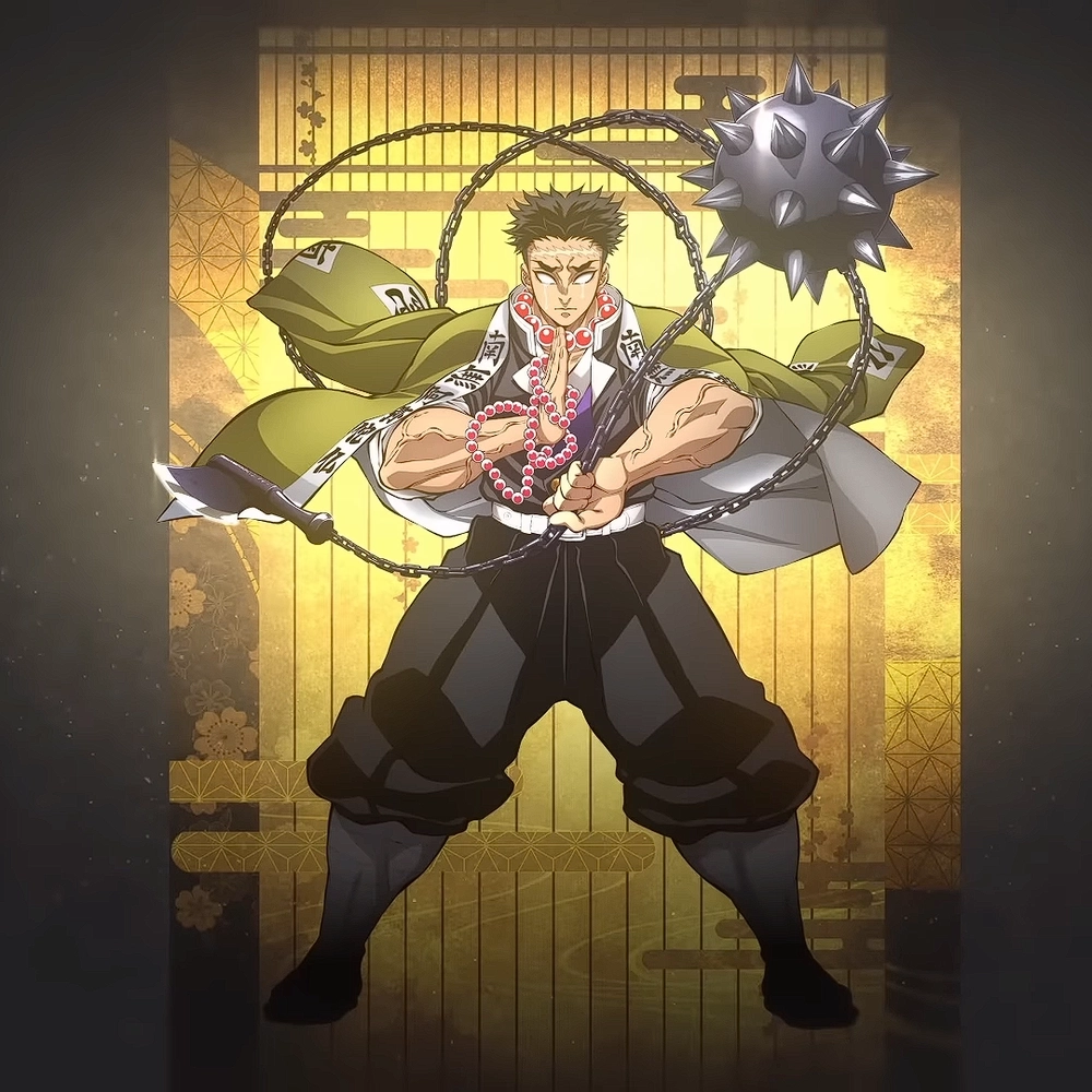 The Gyomei sword reflects Gyomei stone pillar might