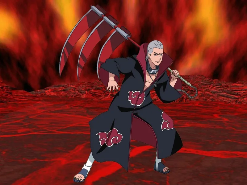 See the deadly jashin ritual hidan in full effect