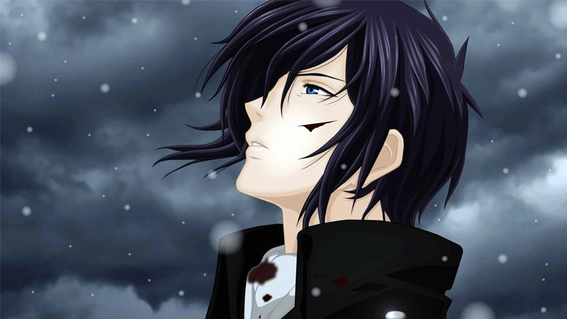 See elegance in cold boy anime images with anime boy with black hair