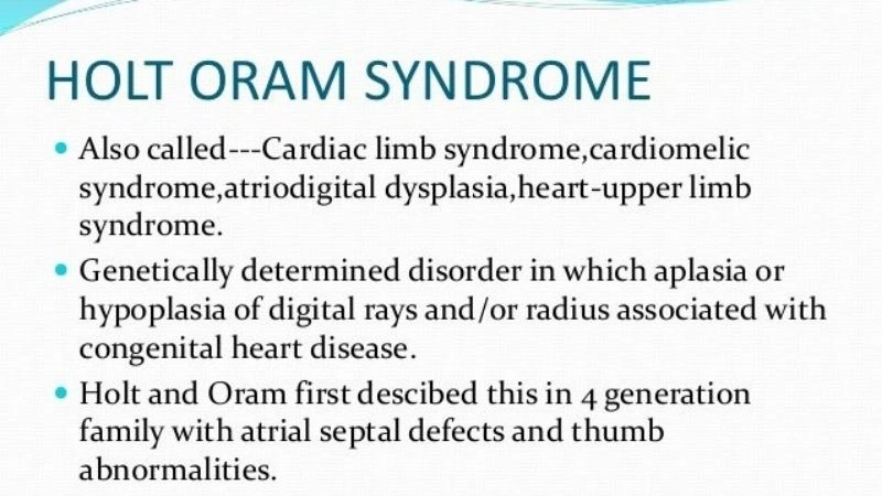Holt-Oram syndrome treatment and management
