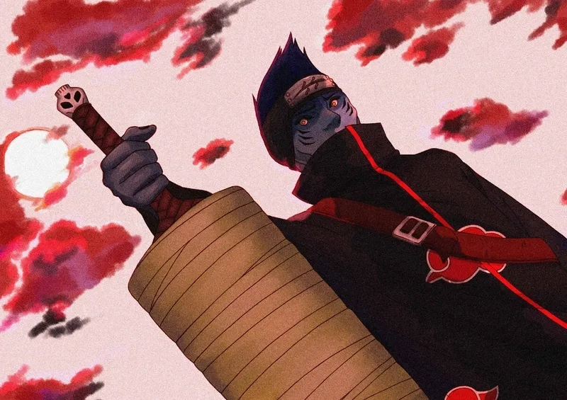 Transform with Kisame shark form in the deep fight