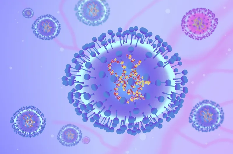 A doctor reviews human metapneumovirus- test results
