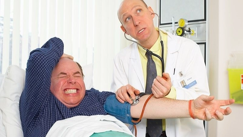 Hypertension stages from mild to severe levels