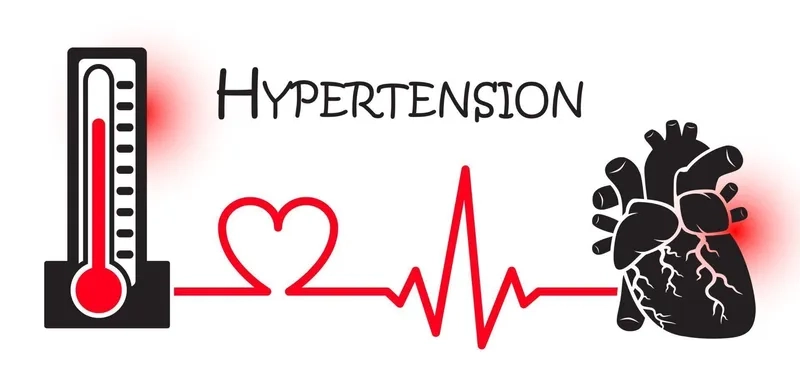 Medical photo showing hypertension symptoms