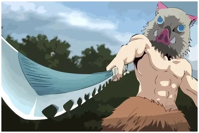 Hashibira Inosuke figure looks fierce and detailed