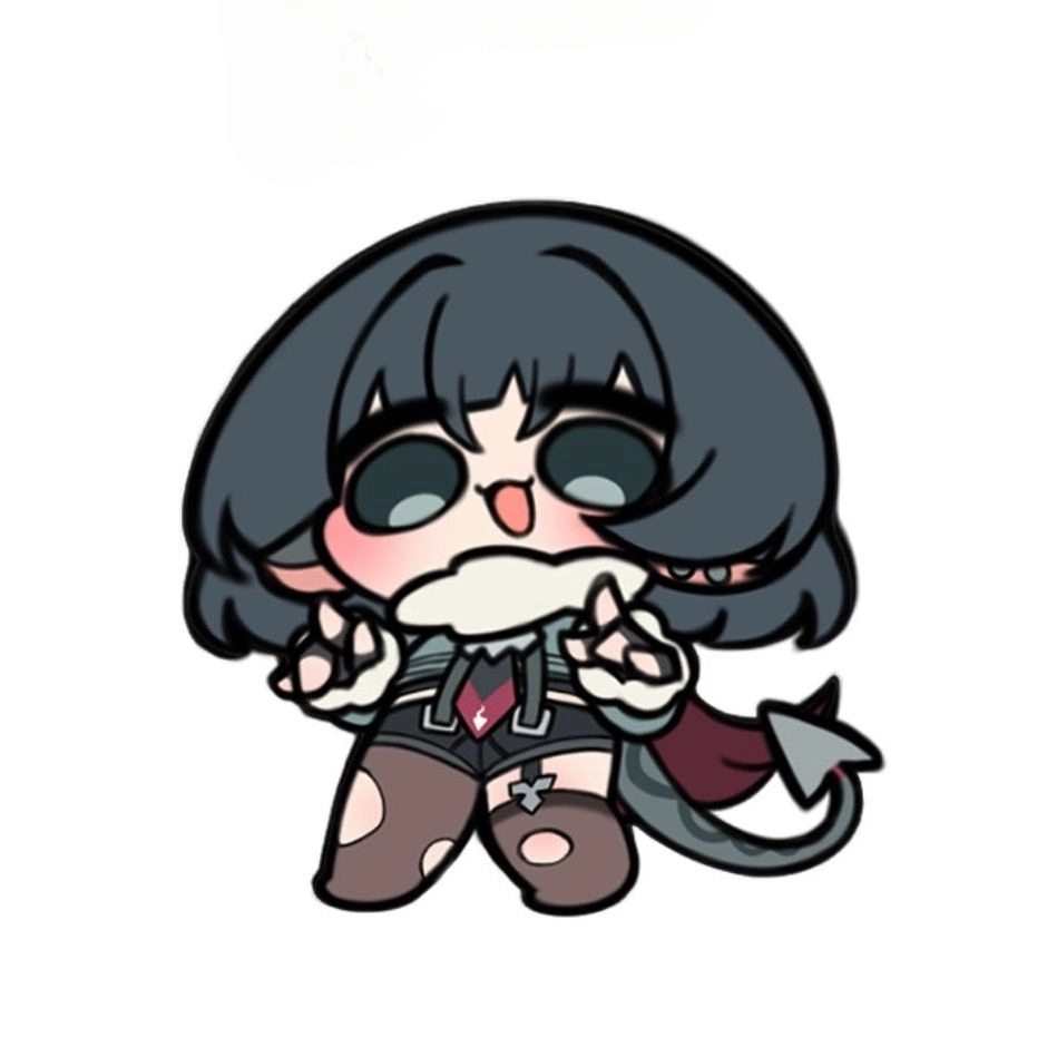 Jane Doe chibi drawing captures delicate tiny details