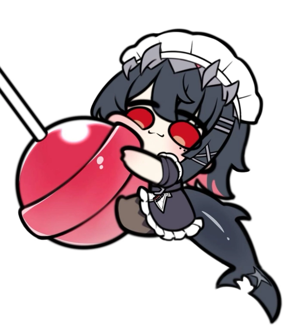 Kawaii Jane Doe chibi glows with adorable charm