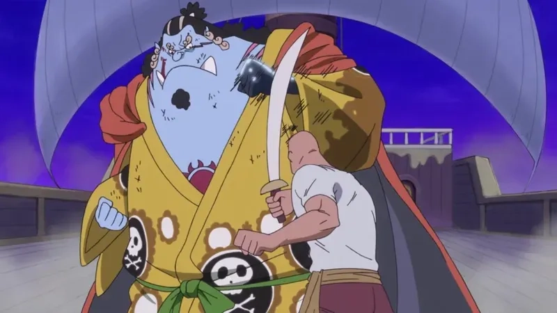Explore Jinbe One Piece adventures with the crew