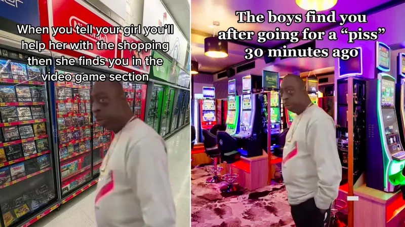 A high-quality just hanging around meme template