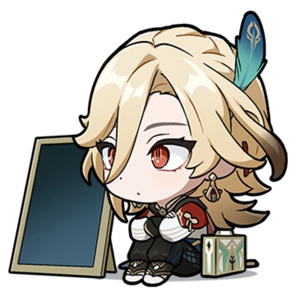 Kaveh chibi digital art shines with detail