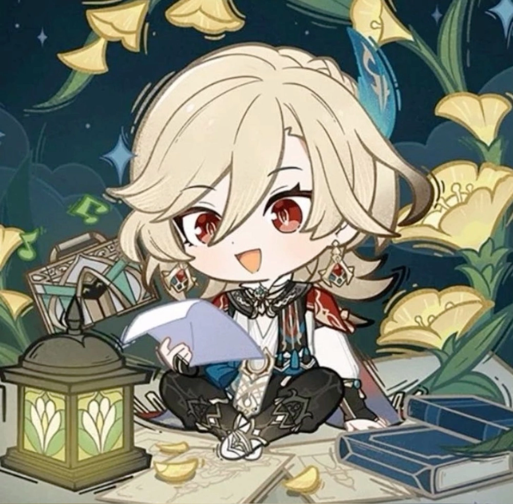 Kaveh chibi art glows with creativity