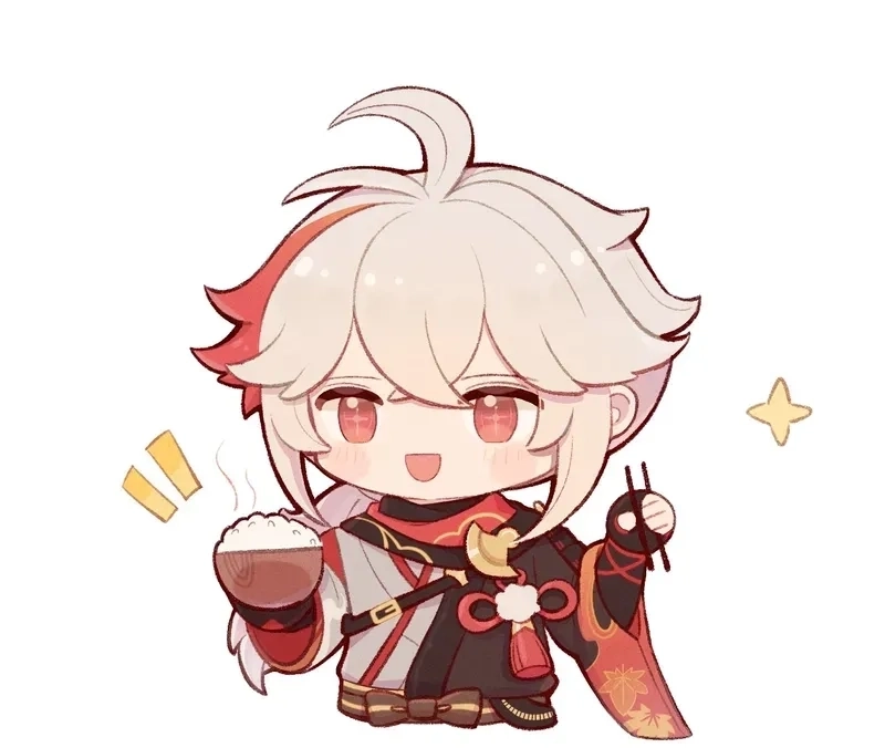 Kazuha chibi shows wandering samurai charm