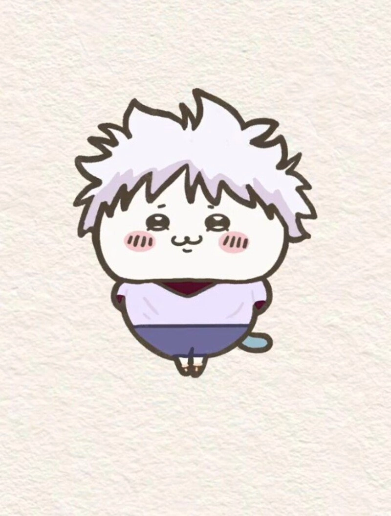 Killua chibi art shining strokes of magic