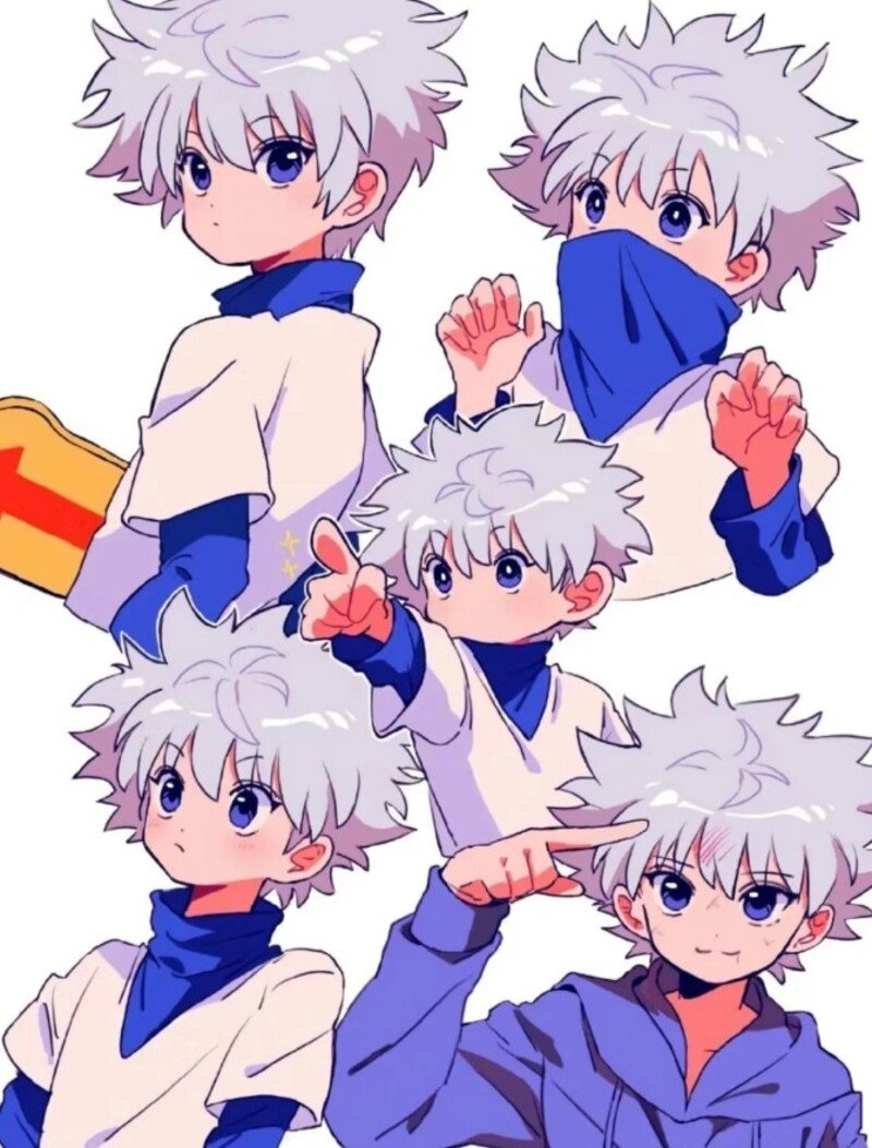 Chibi Killua Zoldyck tiny form with power