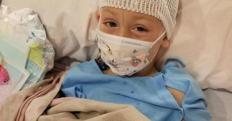 Brain scan showing what is La Crosse encephalitis