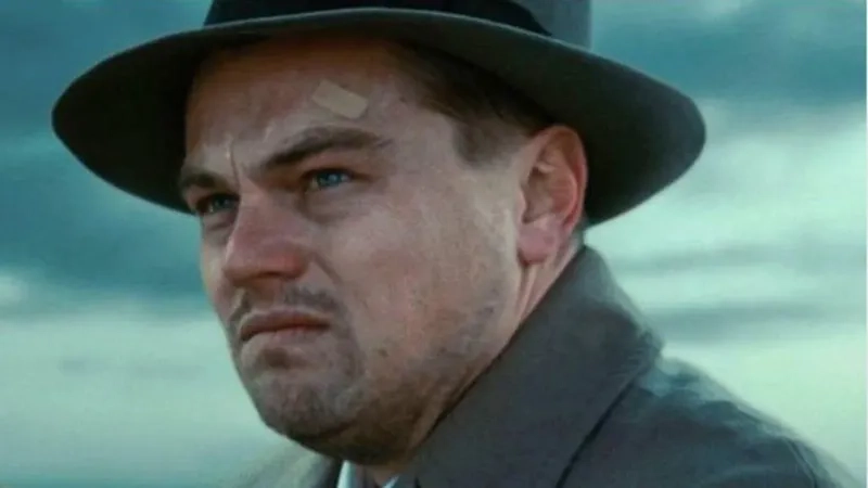 When you spot something familiar: leo pointing at tv meme