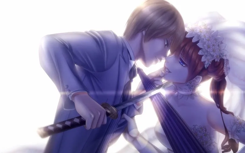 Romantic love anime images with dreamy anime aesthetic