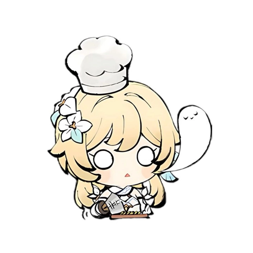 Lumine chibi drawing captures gentle detail