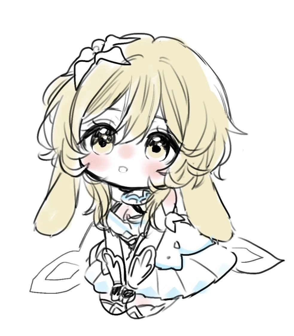 Lumine Genshin chibi makes journeys brighter