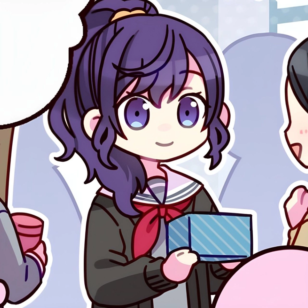 Chibi Mafuyu Given looks lively and cheerful