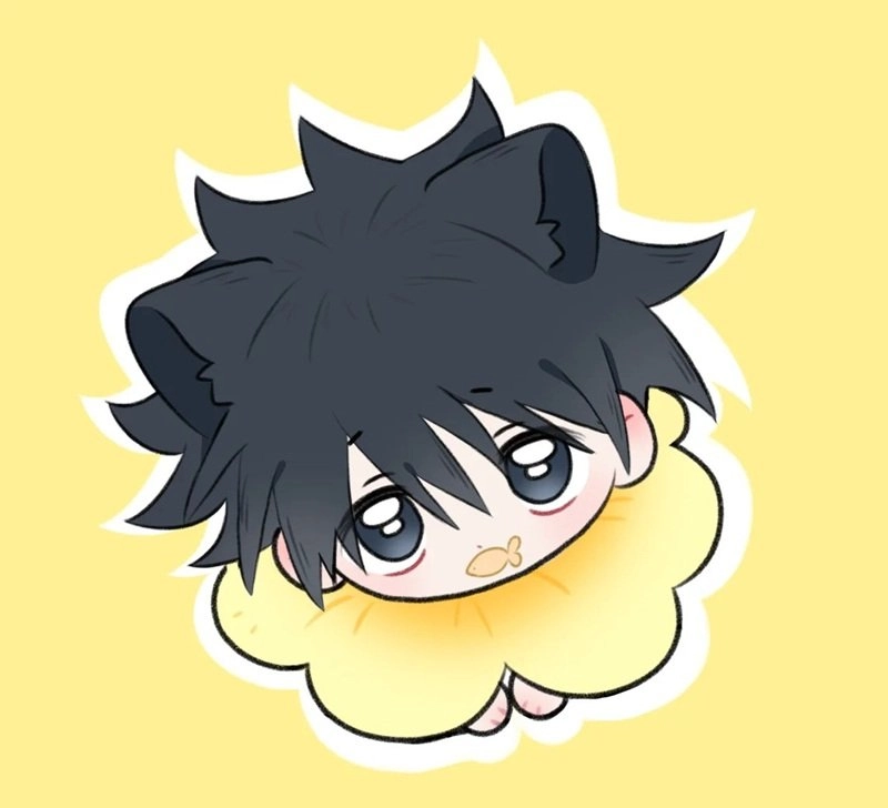 Megumi chibi aesthetic cool vibe in tiny art