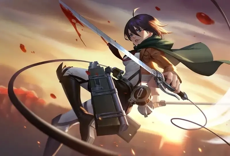 Explore mikasa ackerman height in anime scenes