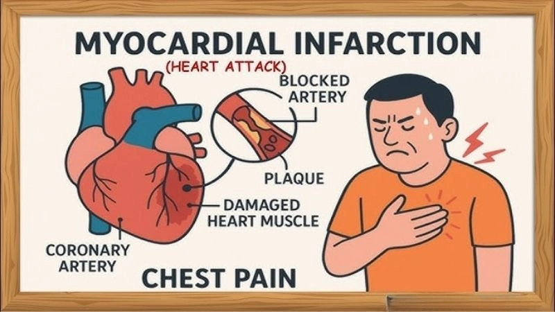 Different categories in myocardial infarction type