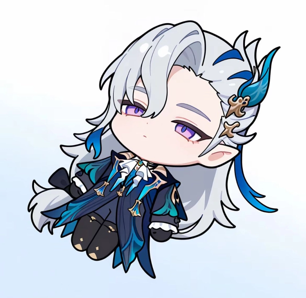 Neuvillette Genshin Impact chibi delights fans