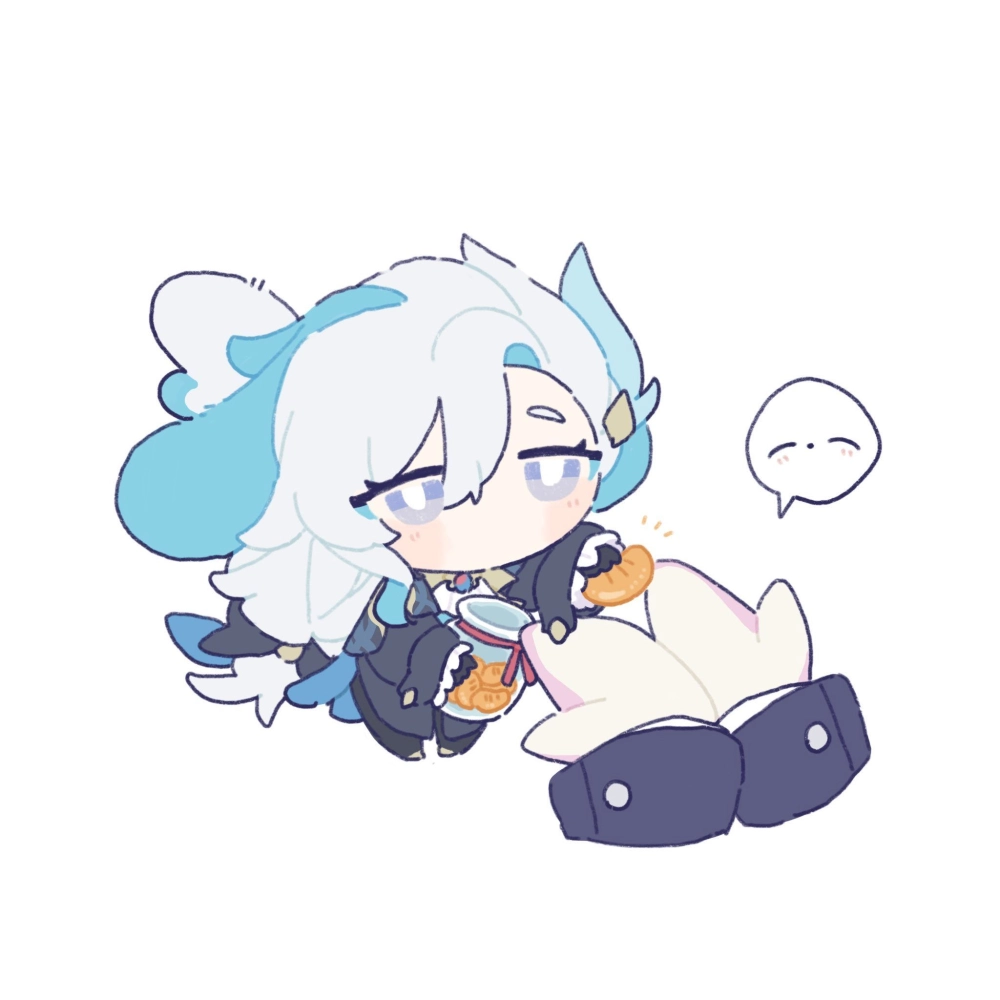 Neuvillette chibi drawing captures soft detail