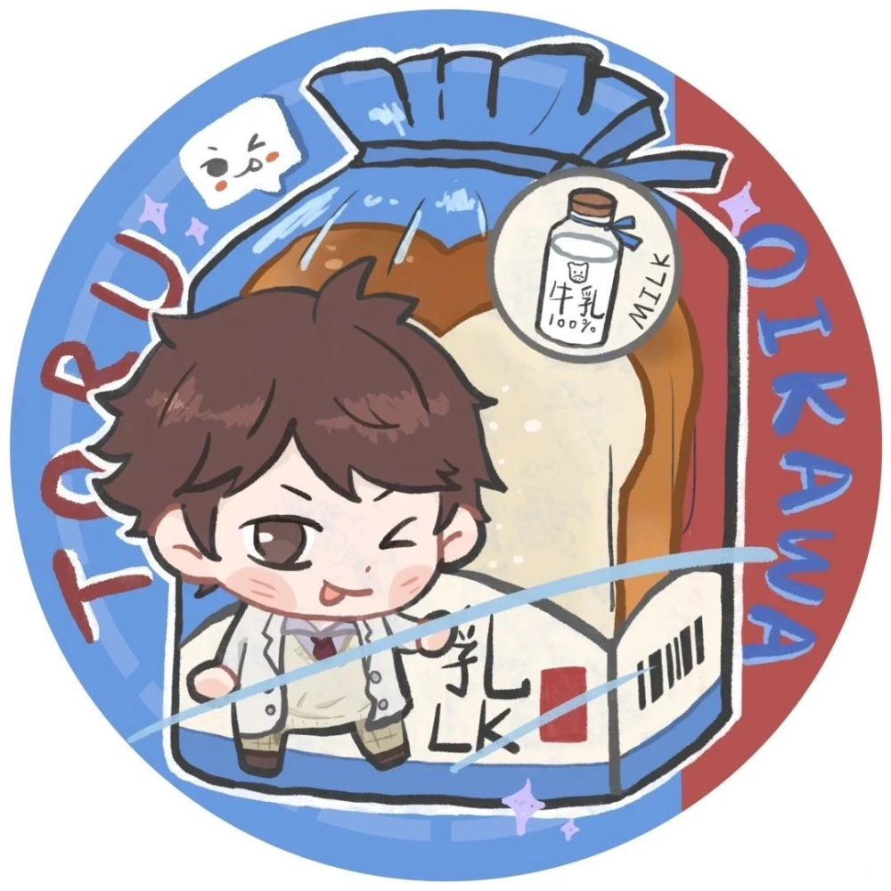 Oikawa chibi charming setter in tiny form