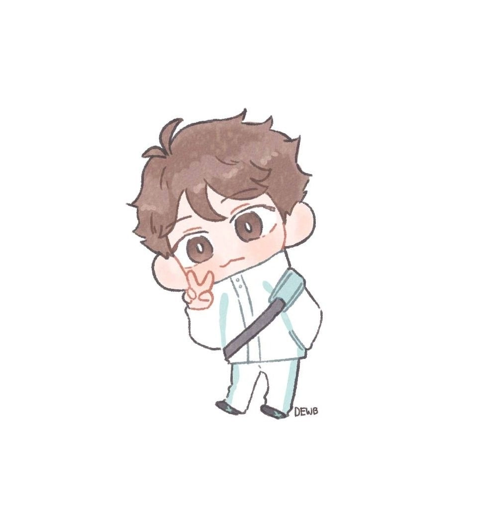 Oikawa chibi art stylish charm in small form