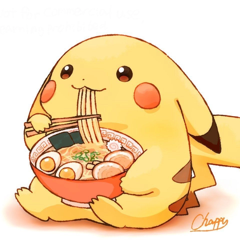 Pikachu chibi cute spreading happy vibes