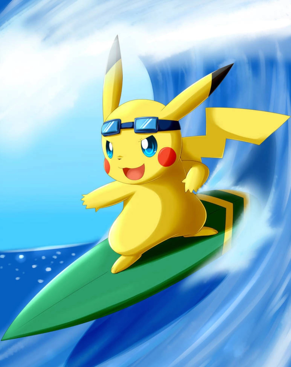 Pikachu cute drawing bright with life