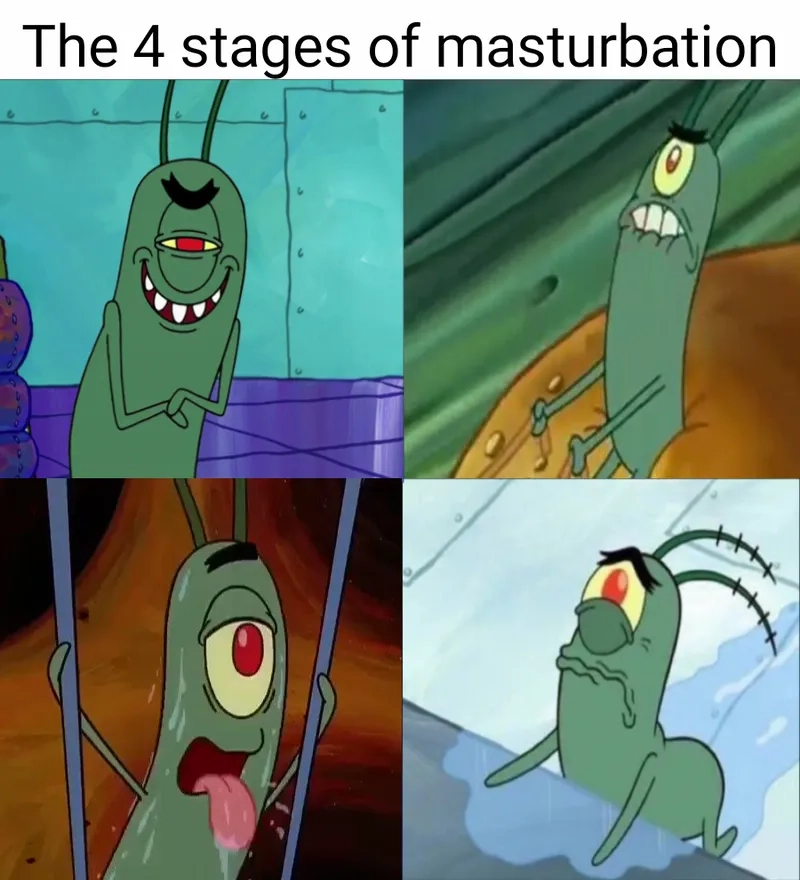 The loud plankton yelling meme