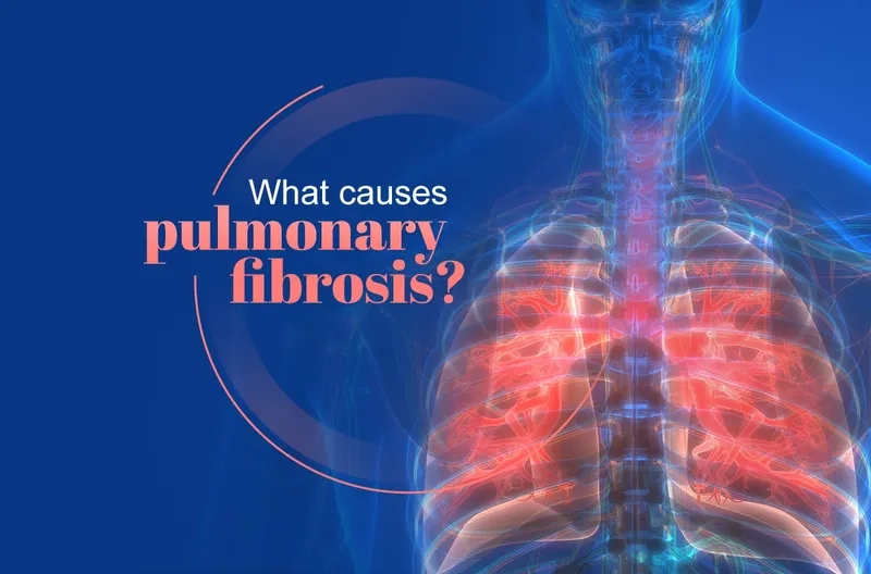 Patient researching pulmonary fibrosis symptoms online