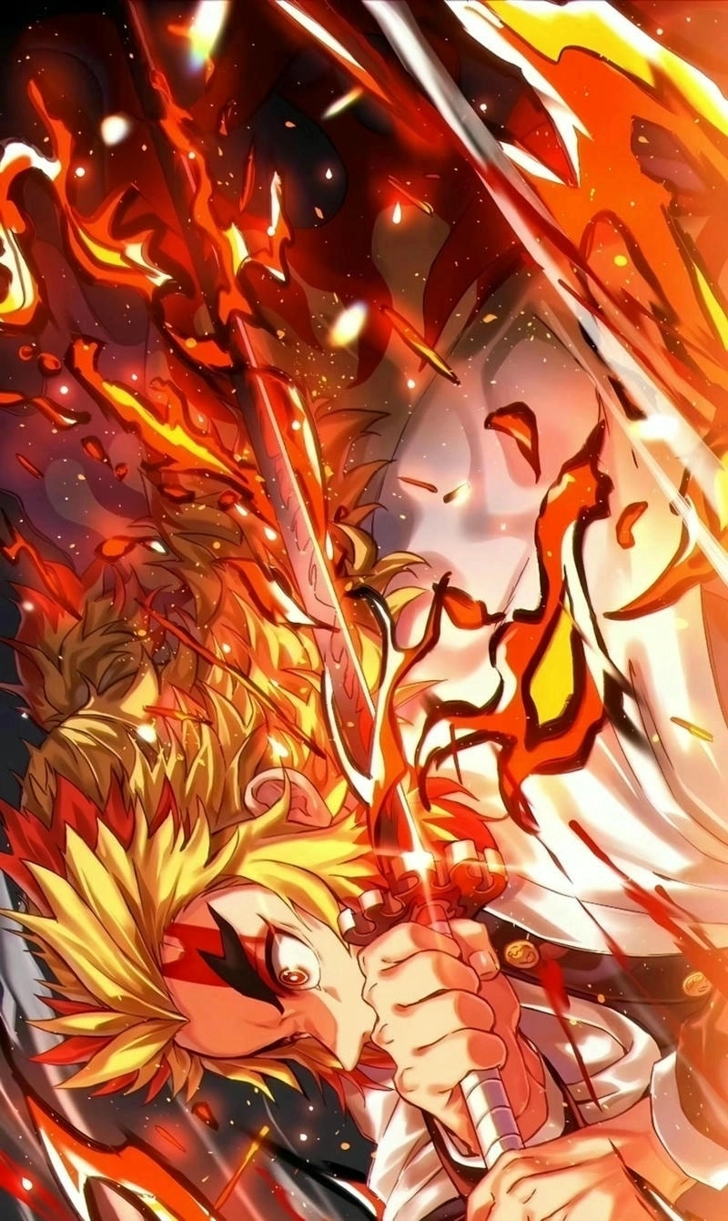 Hashira strength shown by Rengoku Kyoujurou