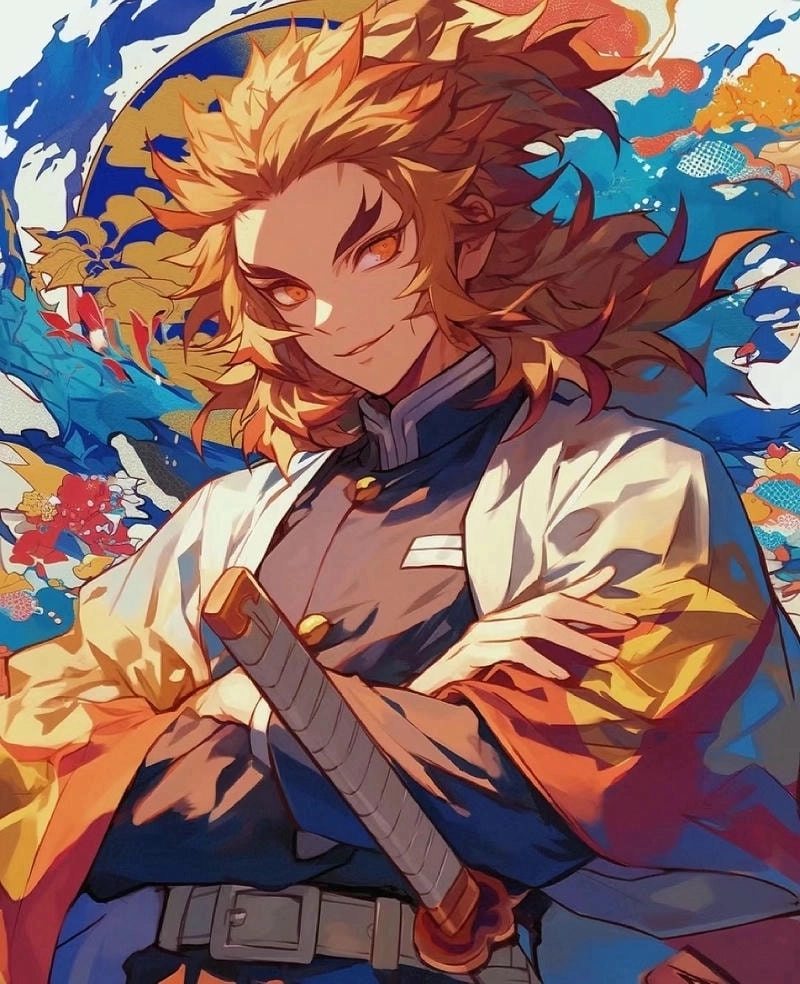 Iconic anime scene starring Rengoku Kyoujurou