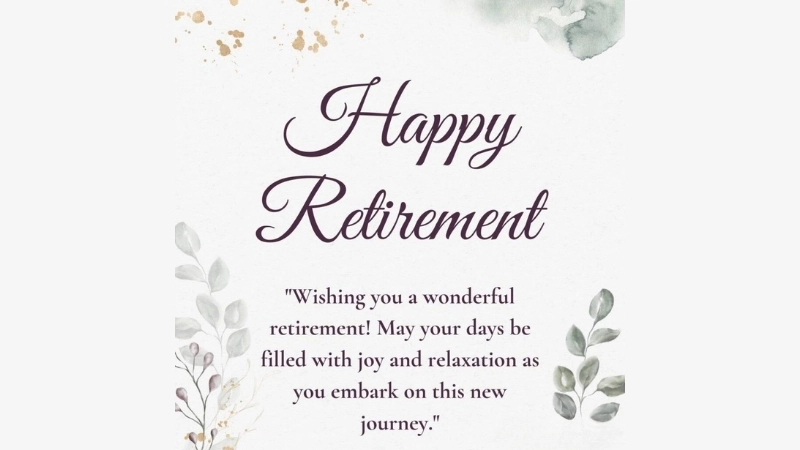 Heartfelt retirement wishes to celebrate a new chapter in life