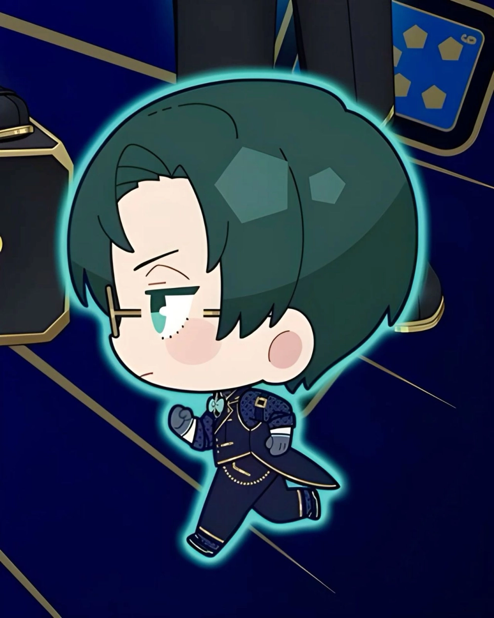 Kawaii Rin chibi playful look of rival