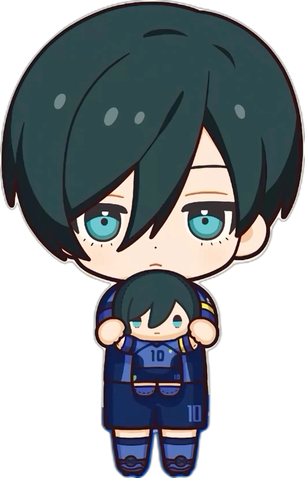 Chibi Rin sharp eyes in small style