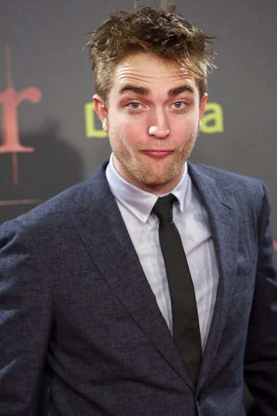 A close-up of the robert pattinson kitchen meme