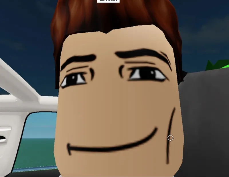 A very tall roblox slender meme avatar