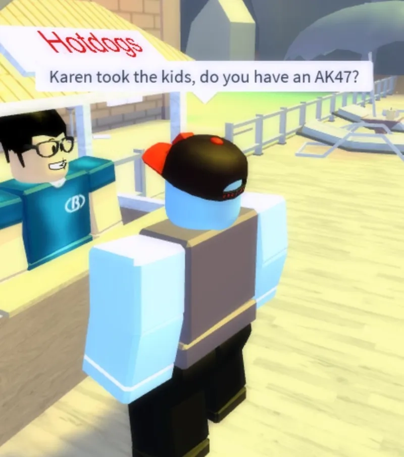 A creative roblox avatar meme