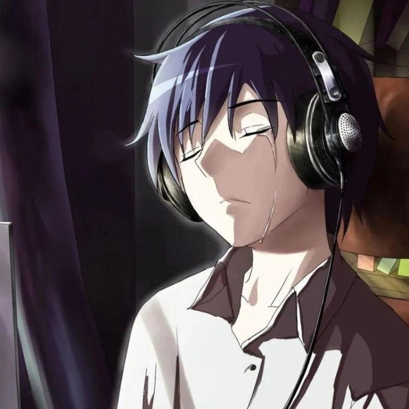 Sad and lonely anime images of a crying anime expressing pain
