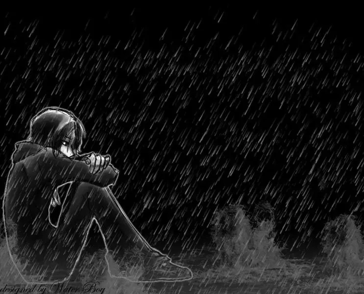 Admire creative expressions in sad anime images and sad anime art