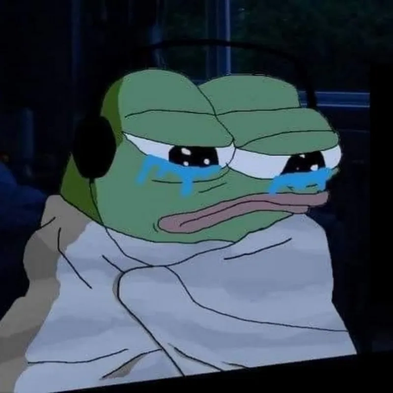 A viral sad hamster meme with a violin