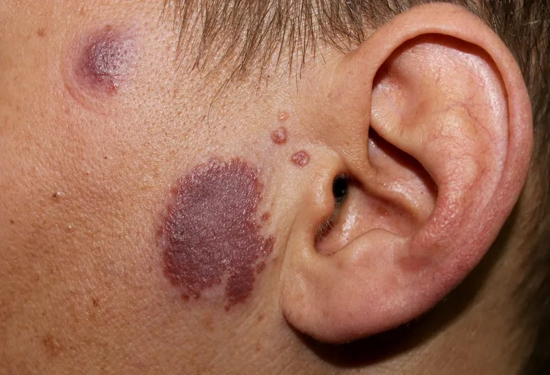 Causes of sarcoidosis illustrated in health risk chart